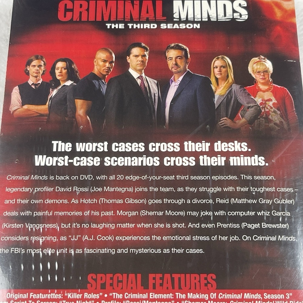 Criminal Minds: Season 03 (DVD, 2007) Drama Tv Series Sealed New - Picture 2 of 3